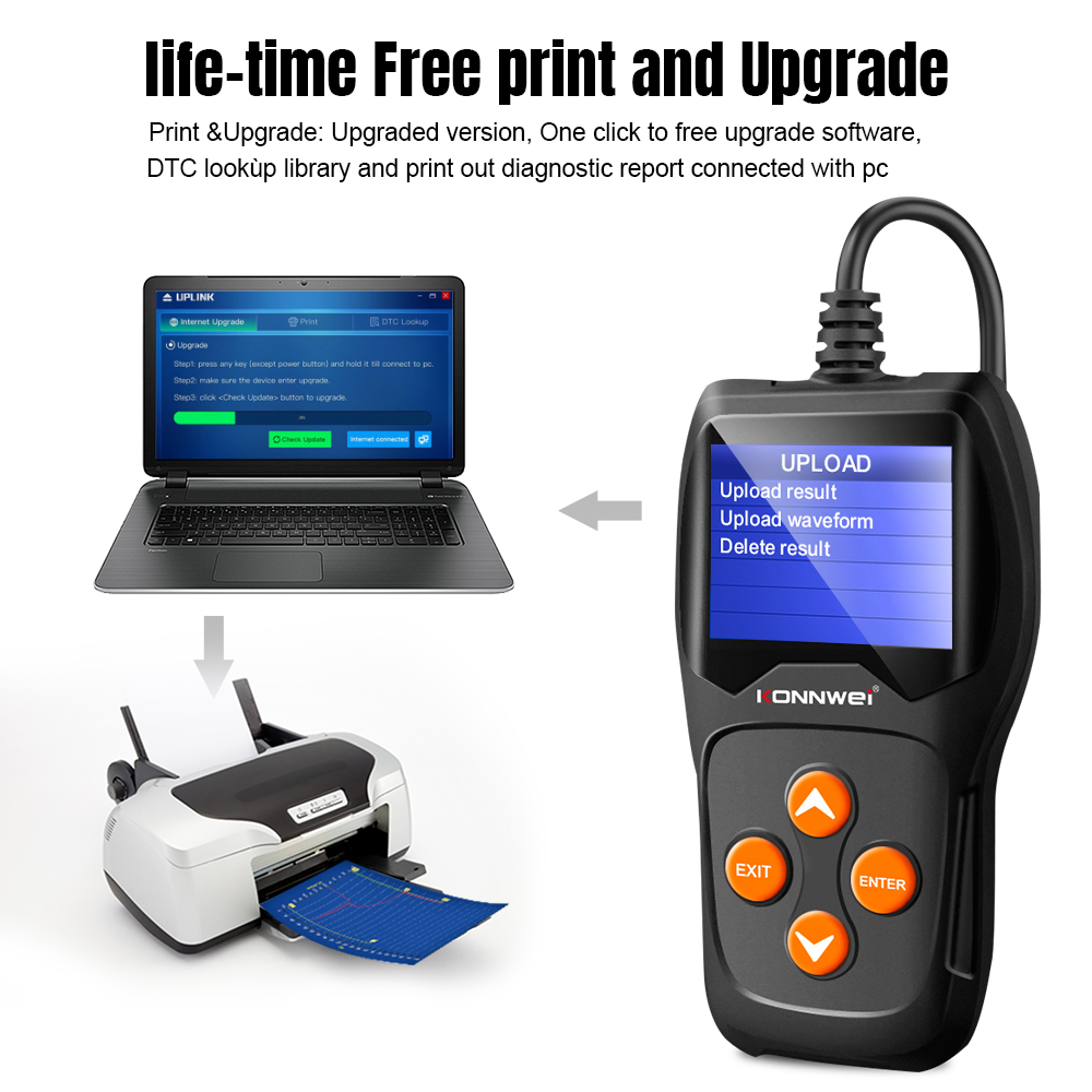 KONNWEI KW600 Professional Car - Battery Load Tester review and price