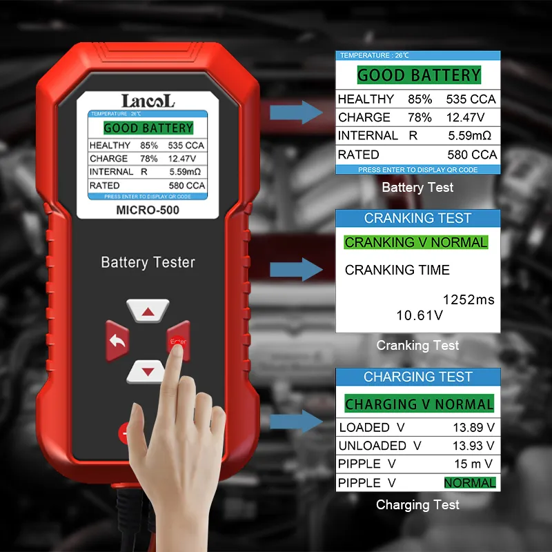 Lancol Micro 500 12V Car Batte - Battery Load Tester review and price