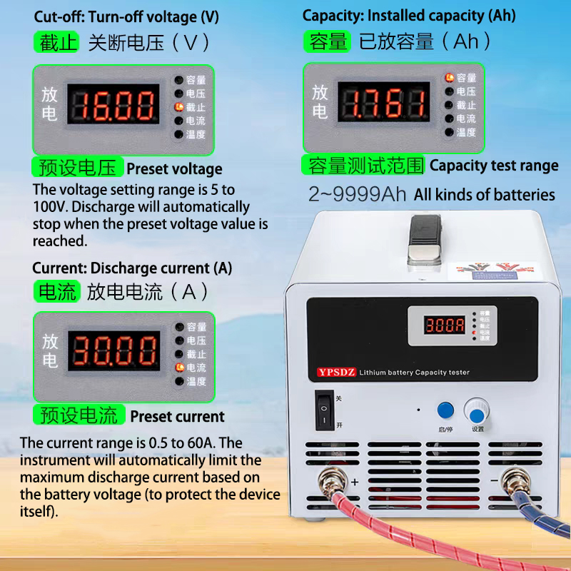 100V 45A lithium battery pack  - Battery Load Tester review and price